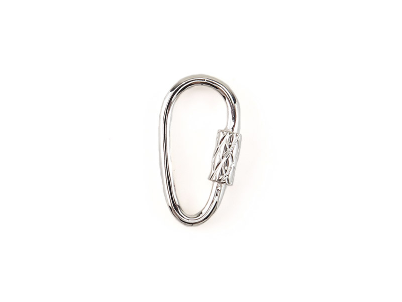 Sterling Silver Carabiner Connector 19mm