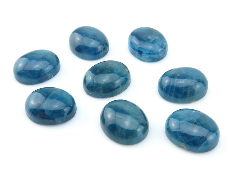 Blue Apatite Oval Cabochon 12mm