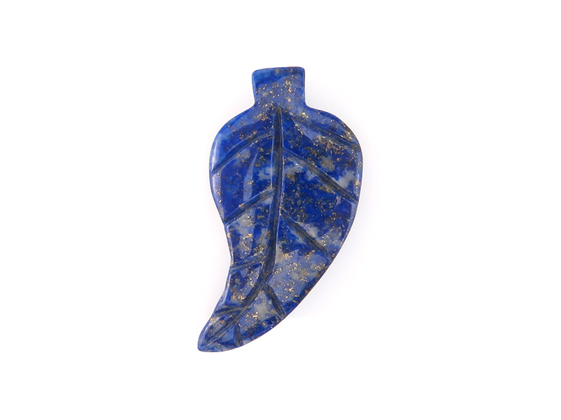 AA Lapis Lazuli Carved Leaf Briolette ~ SINGLE ~ Various Sizes