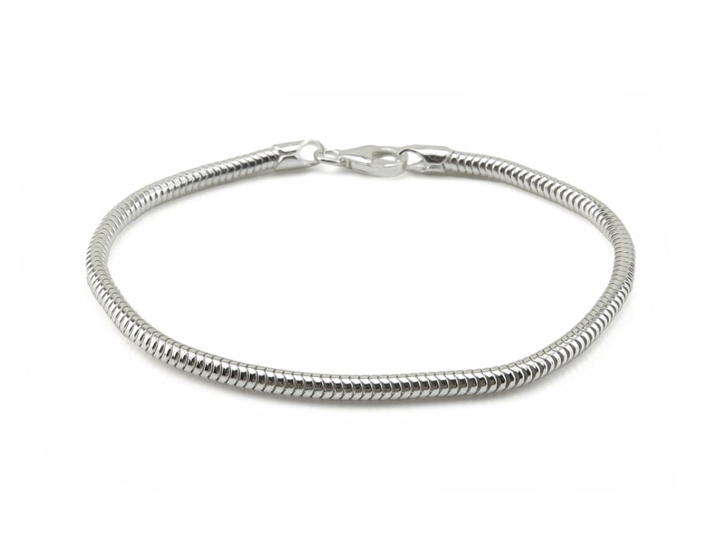 Sterling Silver Snake Chain Bracelet ~ 7.5''