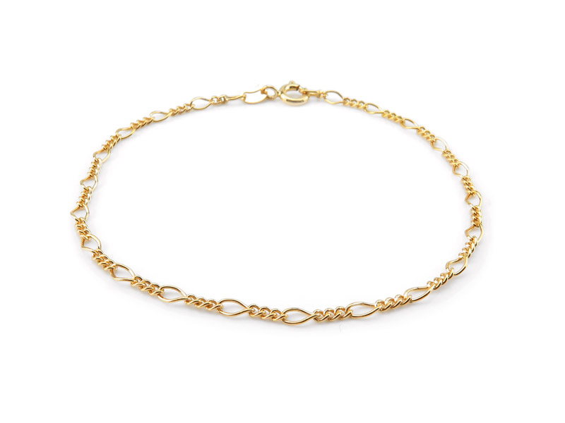 Gold Filled Figaro Chain Bracelet