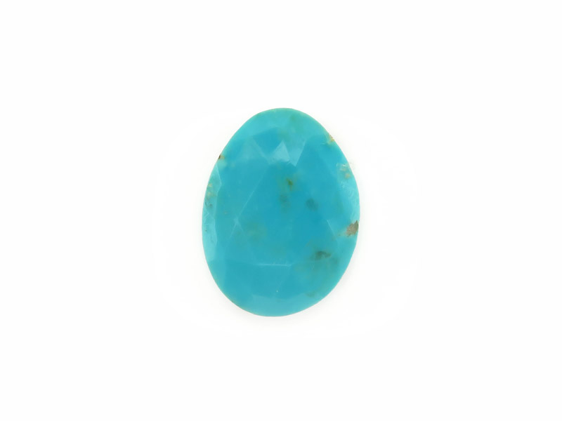 Turquoise Rose Cut Slice 20.5mm