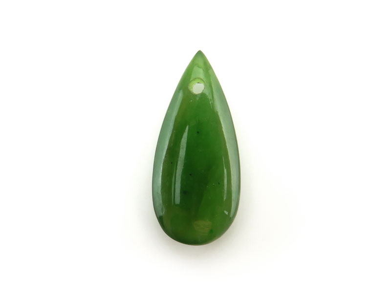 Nephrite Jade Smooth Pear Briolette 17-18mm - SINGLE