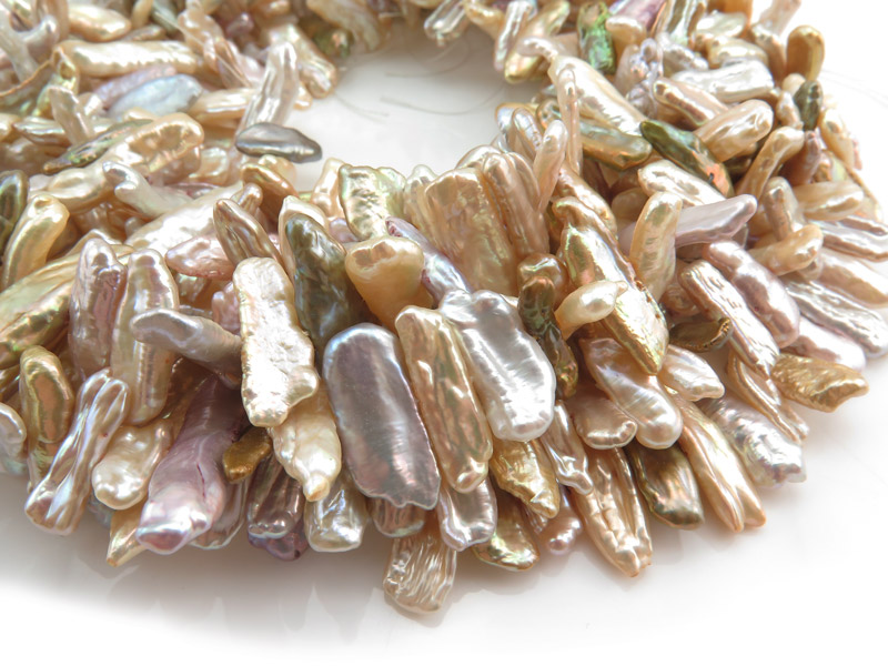 Freshwater Pearl Stick Beads 14-22mm ~ 16'' Strand