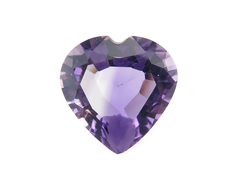 Brazilian Amethyst Faceted Heart 18.5mm