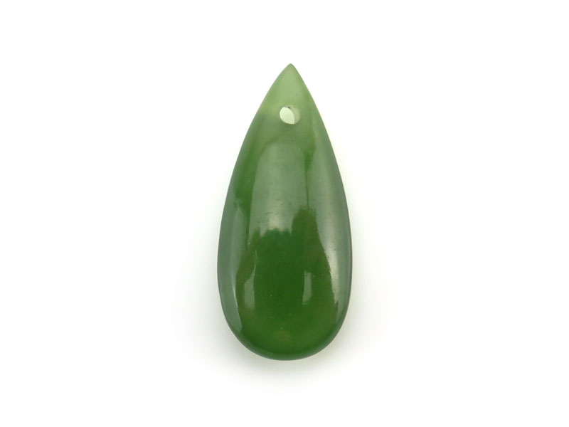 Nephrite Jade Smooth Pear Briolette 18mm - SINGLE