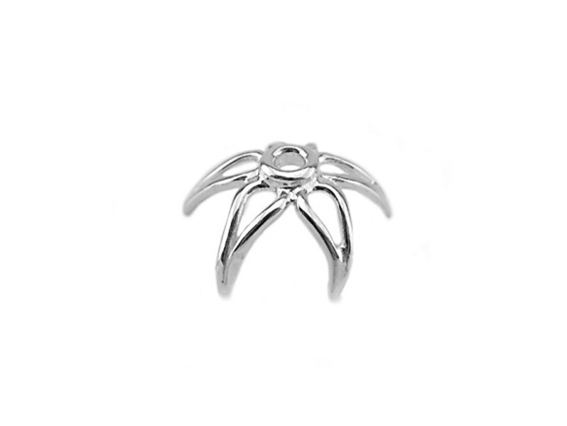 Sterling Silver Starfish Bead Cap 11mm