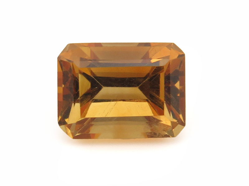 Natural Madeira Citrine Square Cut Gemstone – 6mm From Brazil (Cut In India)