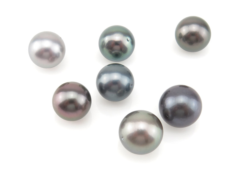Saltwater Grey Tahitian Round Pearl Undrilled Various Sizes SINGLE