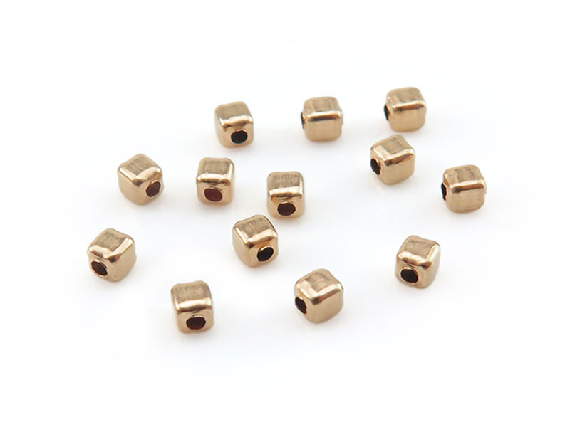 Gold Filled Square Bead 2mm