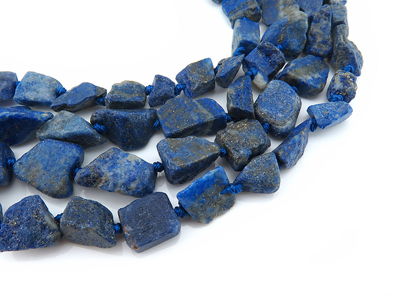 Lapis Lazuli Rough Nugget Beads 9-17mm 17