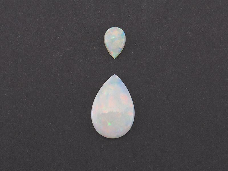 Australian Opal Pear Cabochons 6-12mm (2)