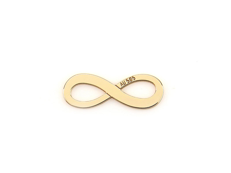14K Gold Infinity Connector 11.75mm