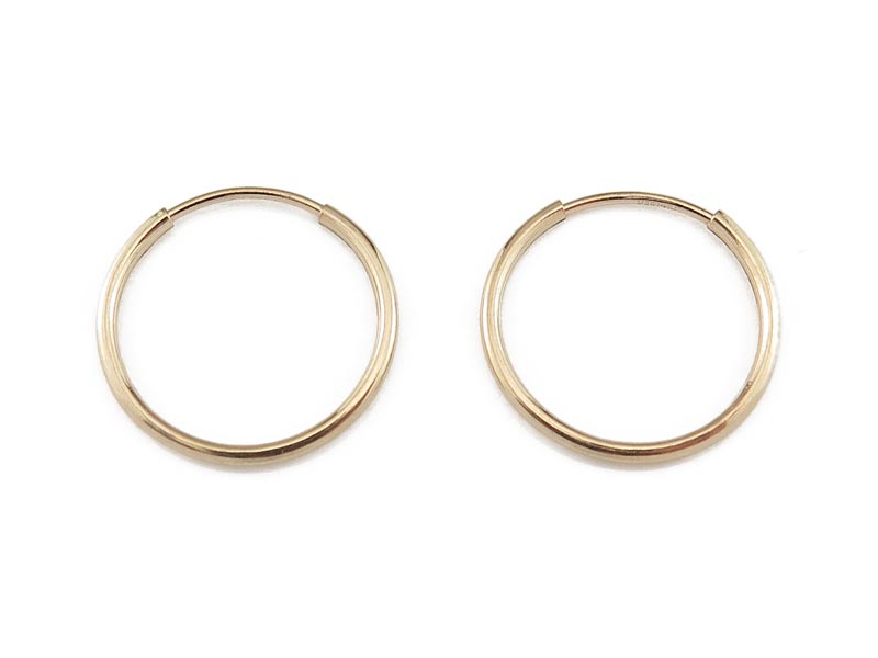 New 9ct Gold Filled Large Diamond cut Tube Hoop Earrings 66x2mm B423