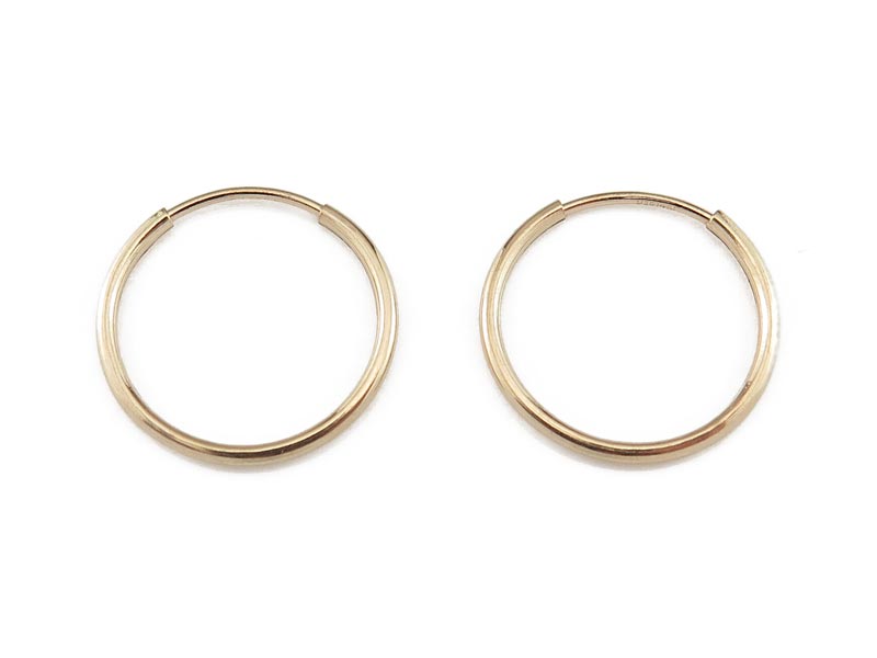 Gold Filled Earring Hoop 17mm ~ PAIR