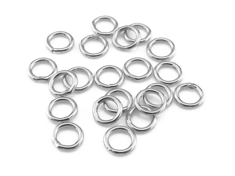 Sterling Silver Closed Jump Ring 4mm ~ 22ga ~ Pack of 10