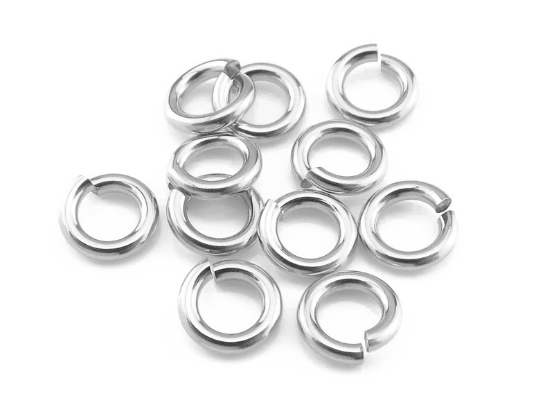 Sterling Silver Open Jump Ring 5mm ~ 18ga ~ Pack of 10