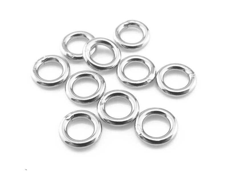 Sterling Silver Closed Jump Ring 5mm ~ 18ga ~  Pack of 10