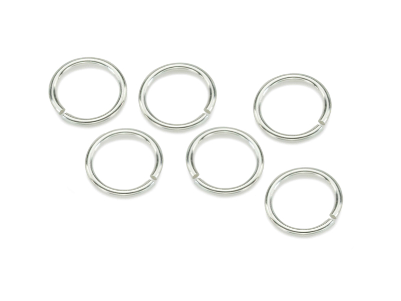 Sterling Silver Open Jump Ring 6mm ~ 20ga ~ Pack of 10