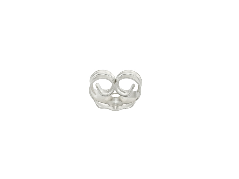 Sterling Silver Ear Scroll/Butterfly 5mm