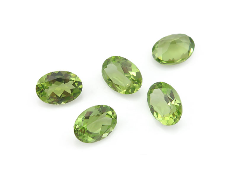 Peridot Faceted Oval Various Sizes