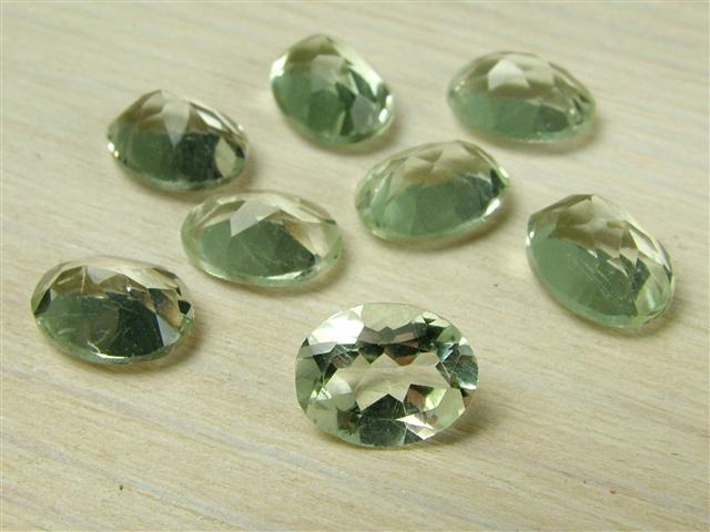Green Amethyst Faceted Oval ~ Various Sizes