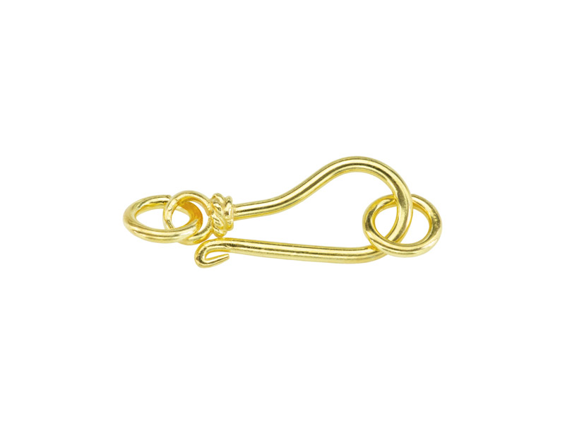 Gold Vermeil Hook Clasp 17mm