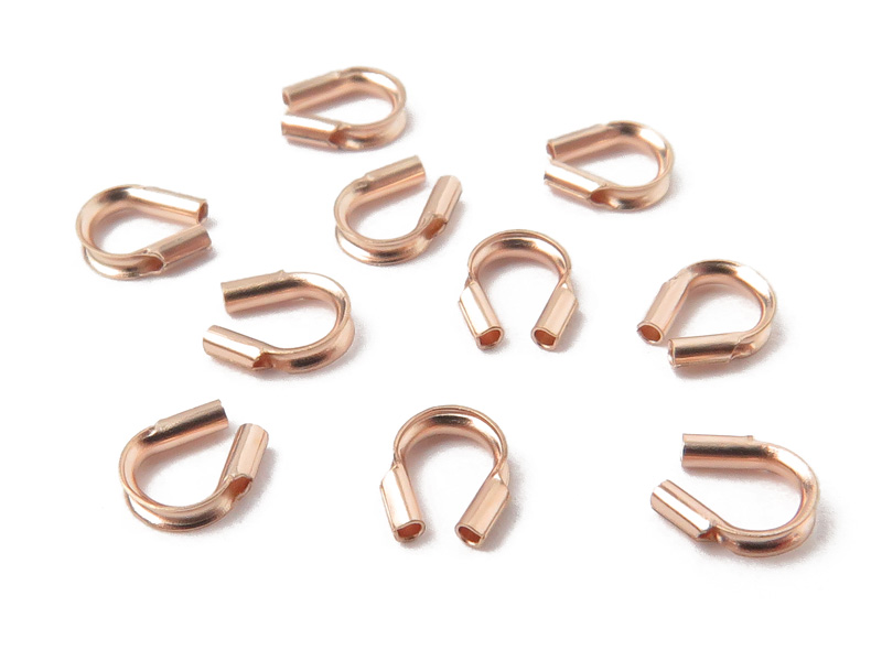 Rose Gold Filled Wire Protector 0.021'' ~ Pack of 10