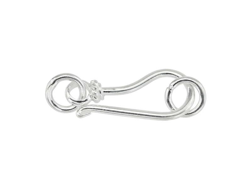 Sterling Silver Hook Clasp 18mm