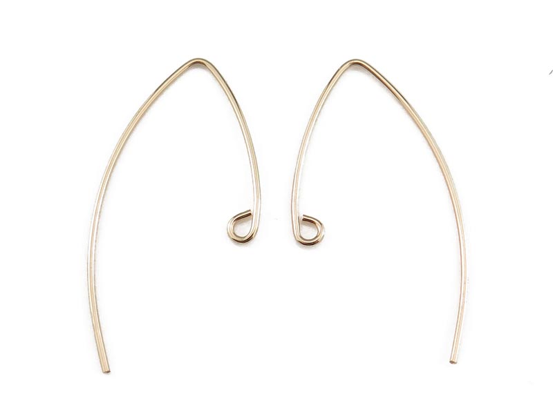 Gold Filled V Shape Ear Wire ~ PAIR