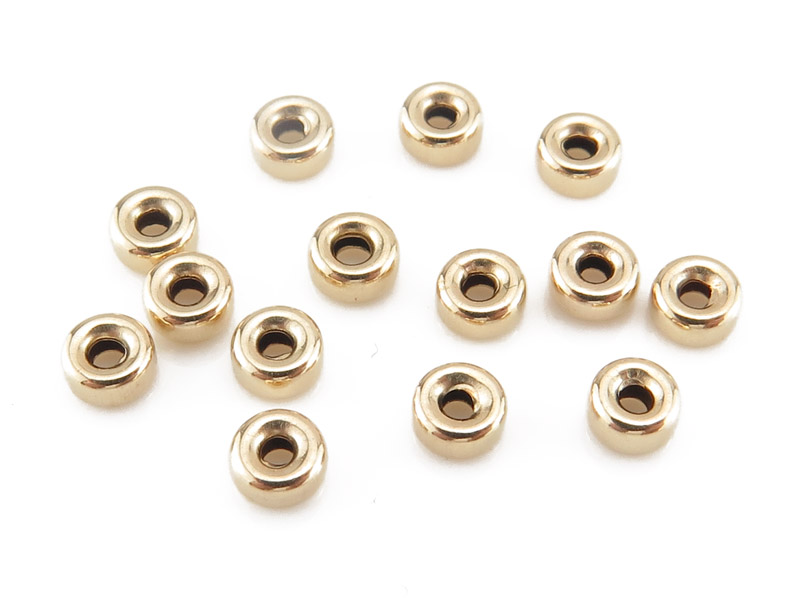 Gold Filled Smooth Rondelle Bead 3mm