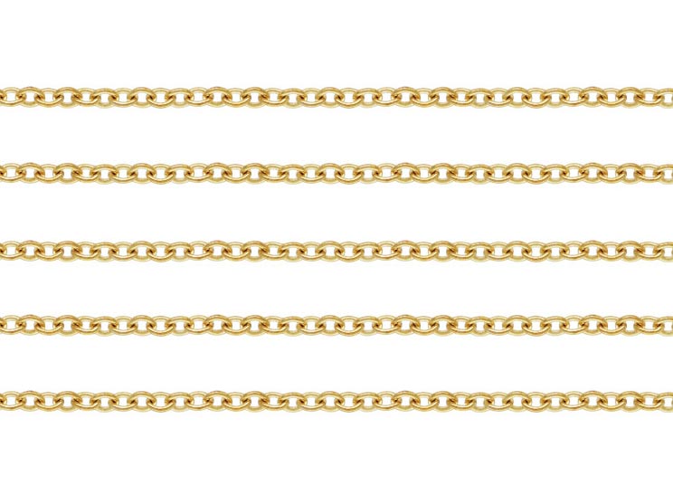 Gold Filled Cable Chain 1.3mm x 1.2mm ~ Offcuts