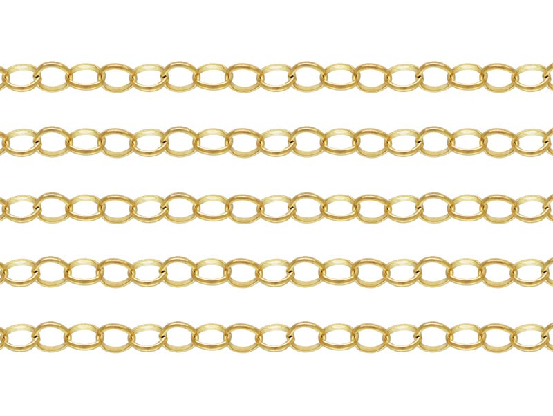 Gold Filled Belcher Chain 3.5 x 2.75mm ~ Offcuts