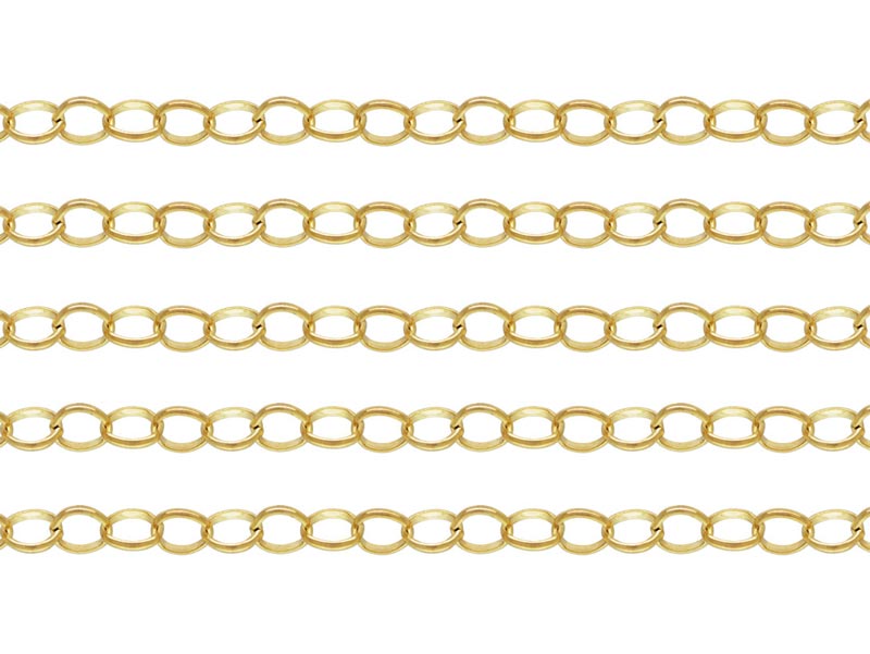 Gold Filled Belcher Chain 3.5 x 2.75mm ~ by the Foot