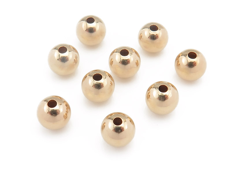 Gold Filled Plain Bead 6mm