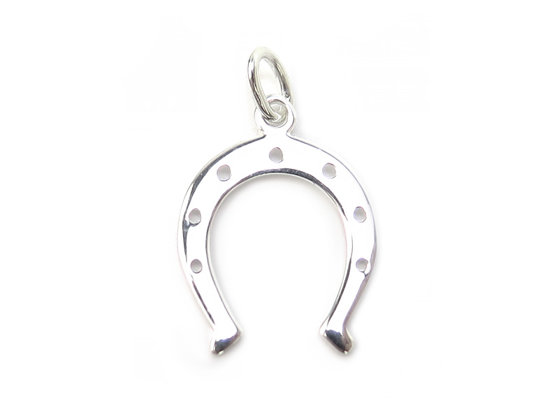 Sterling Silver Horseshoe Pendant 18mm