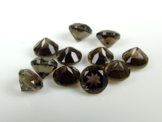 Smoky Quartz Faceted Round ~ Various Sizes