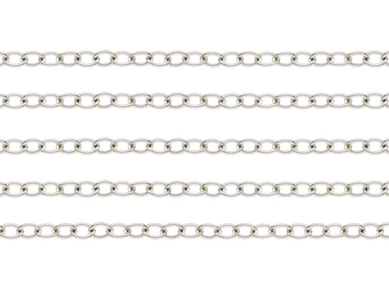 Sterling Silver Cable Chain 2.5 x 1.8mm ~ Offcuts