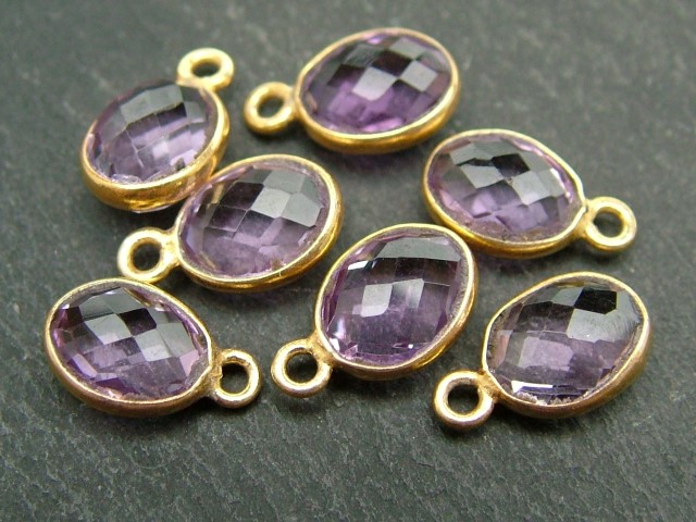送料関税込【AMY O】Oval Gemstone Charm☆Silver (3色) 国内発 s-l400.jpg