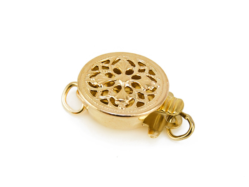 Gold Filled Filigree Round Clasp 9mm
