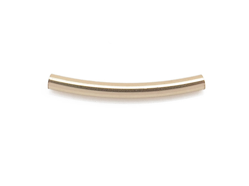 Gold Filled Curved Tube 15mm x 1.5mm