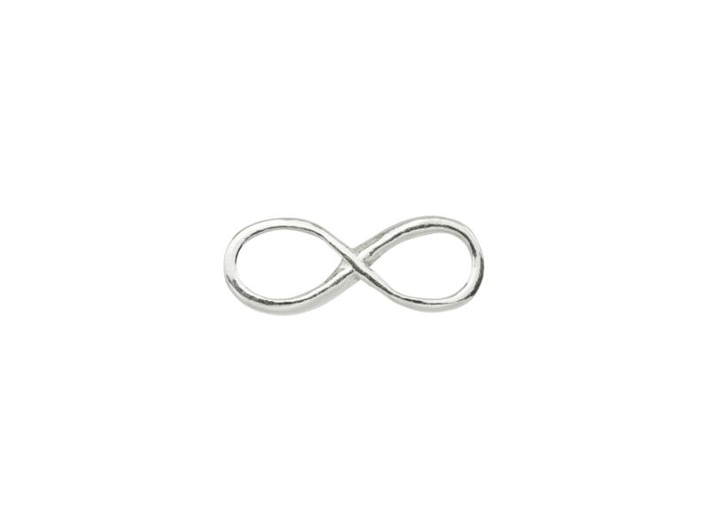 Sterling Silver Infinity Connector 12mm