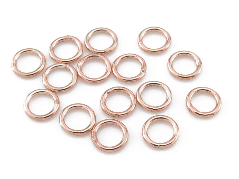 Rose Gold Vermeil Closed Jump Ring 5mm ~ 19ga