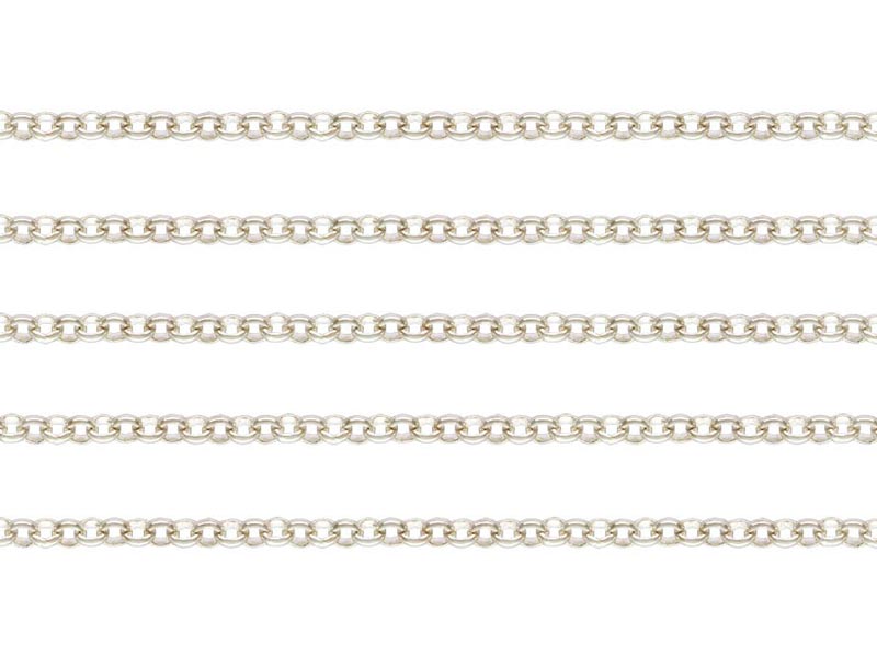 Sterling Silver Round Rolo Chain 1.5mm  ~ Offcuts