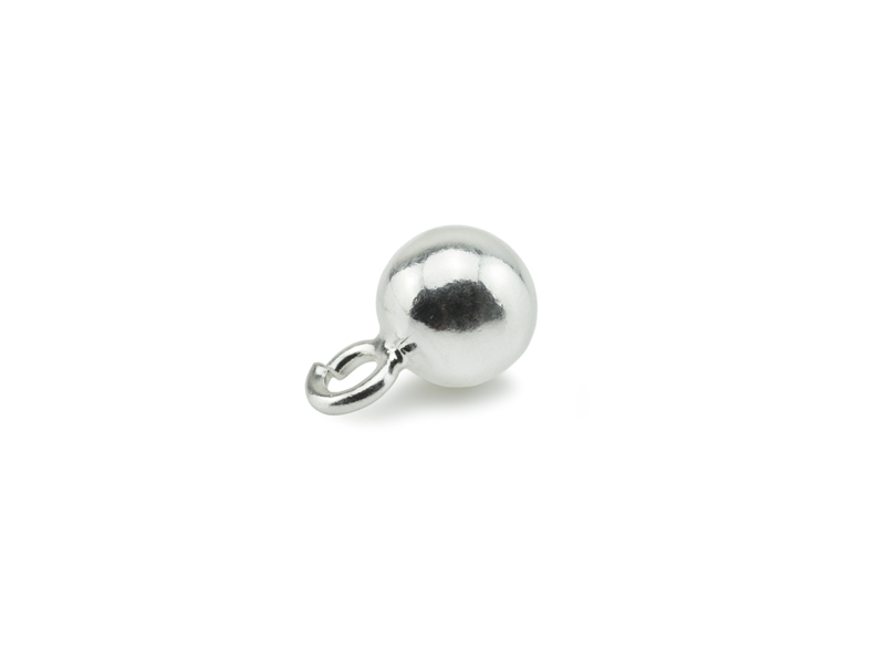 Sterling Silver Ball Charm 6mm