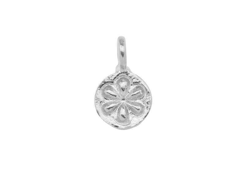 Sterling Silver Daisy Charm 7mm