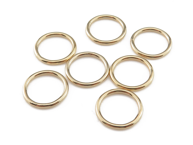 Gold Filled Closed Jump Ring 10mm ~ 18ga
