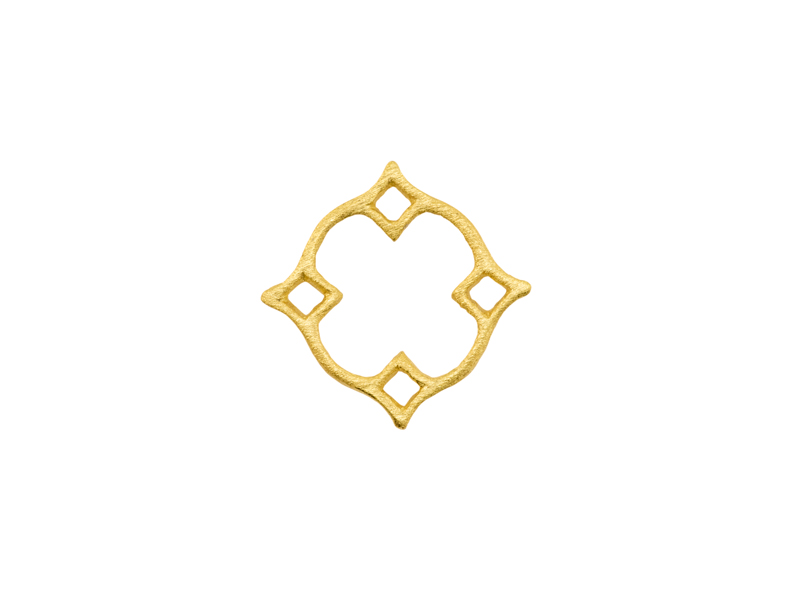 Gold Vermeil Diamond Connector 13mm