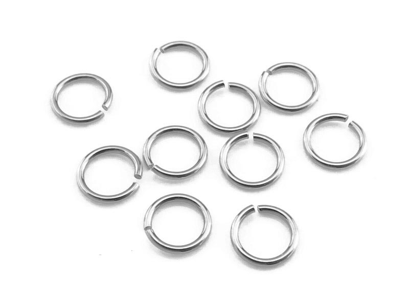 Sterling Silver Open Jump Ring 4mm ~ 24ga ~ Pack of 10
