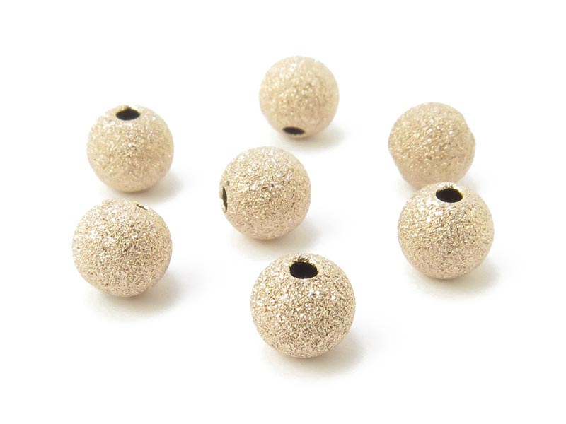 Gold Filled Frosted Bead 6mm